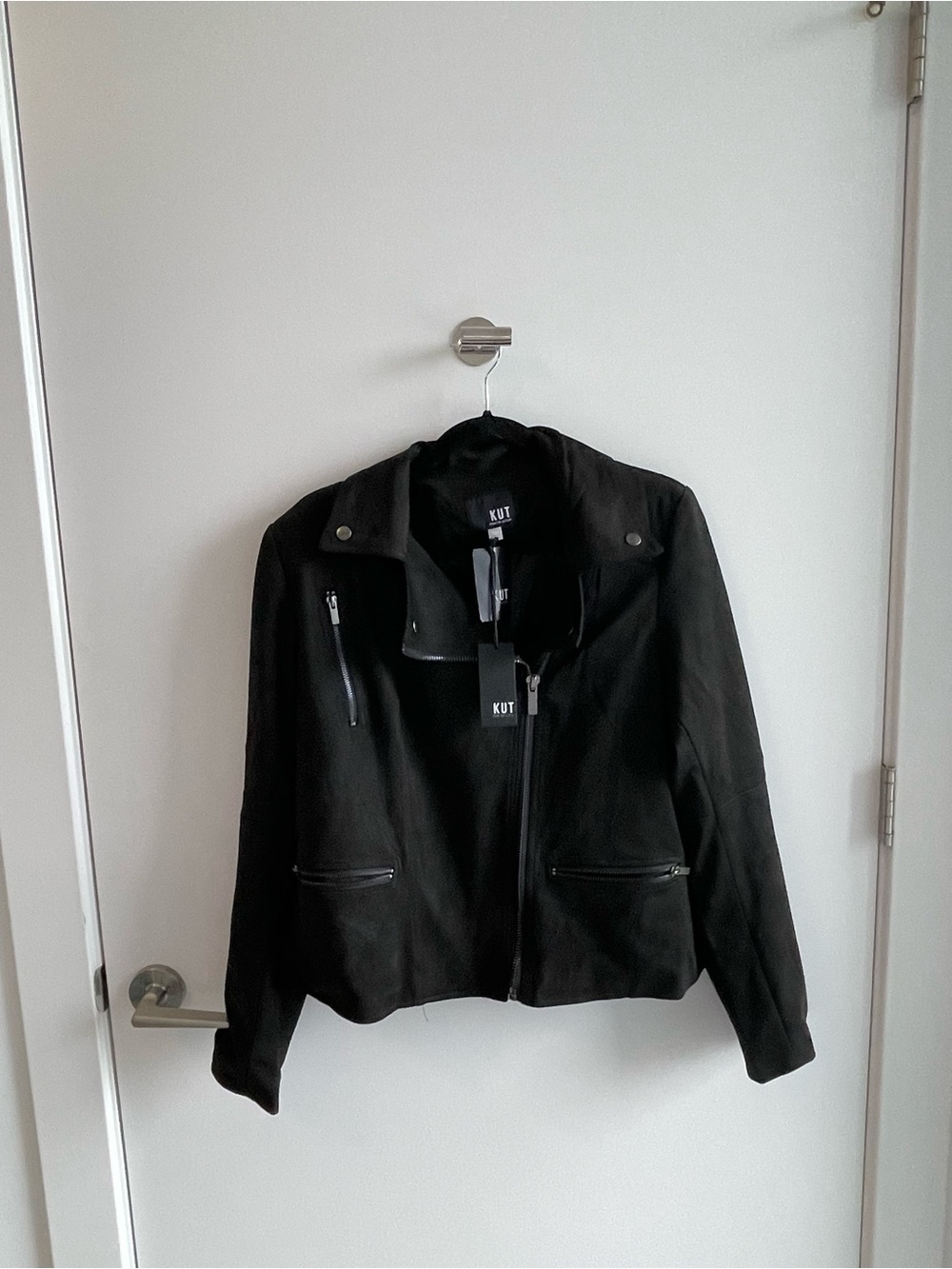 Kut from the Kloth Black Moto-Style Jacket